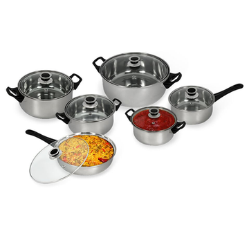 12-Piece Set : Ultimate Kitchen Stainless Steel Cookware